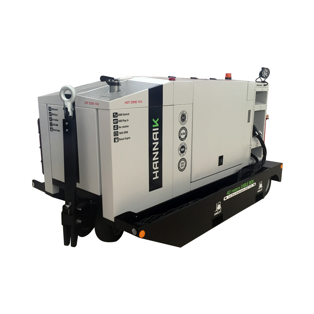 Ground Power Unit ou GPU são geradores de energia de maior complexidade, destinados aos setores: naval, ferroviário e aeronáutico. Estes equipamentos apresentam potências entre os 5kVA e os 180kVA, permitem saídas de correntes contínua (DC) e alternada (AC), baixa rotação do motor 1845rpm e dupla saída monofásica (230v/5OHz) AC.