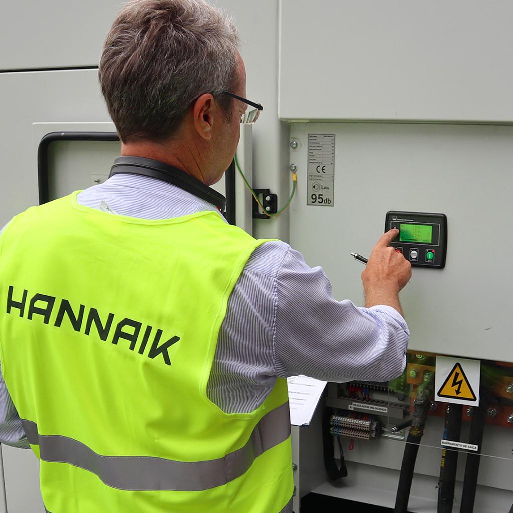 HANNAIK abastece uma central de energia térmica com um gerador de energia de 630kVA